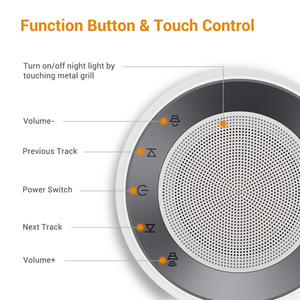 BGOVERSS White Noise Machine White Color - Image 7