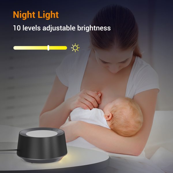 BGOVERSS White Noise Machine Black Color - Image 5