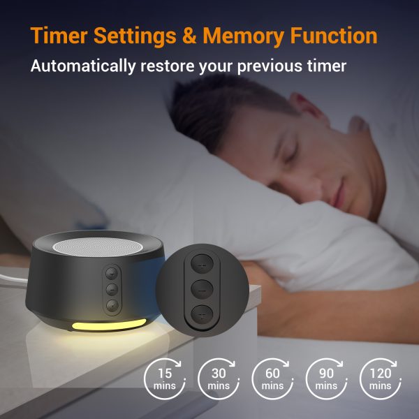BGOVERSS White Noise Machine Black Color - Image 6